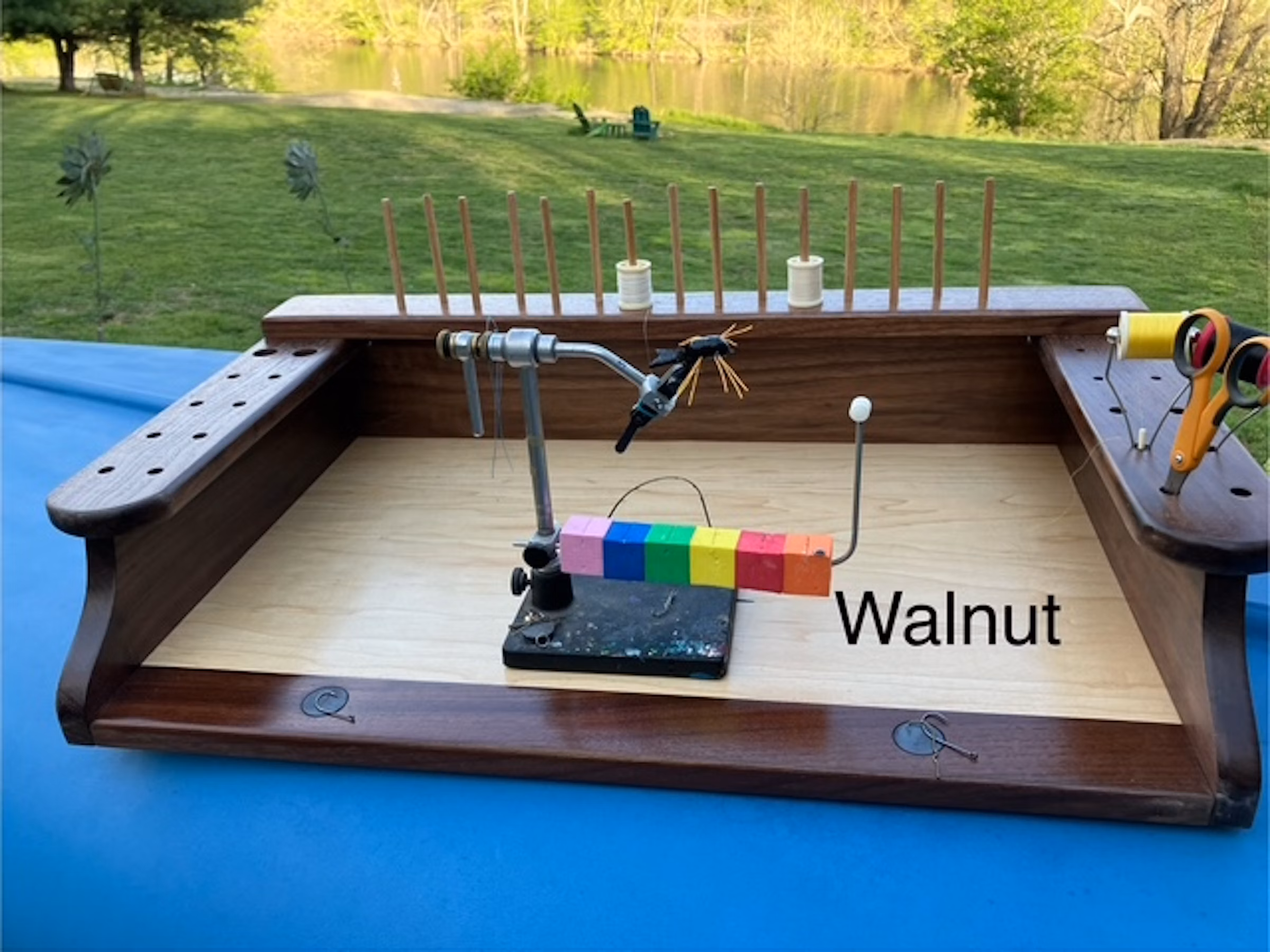 Fly Tying Workstation in Walnut
