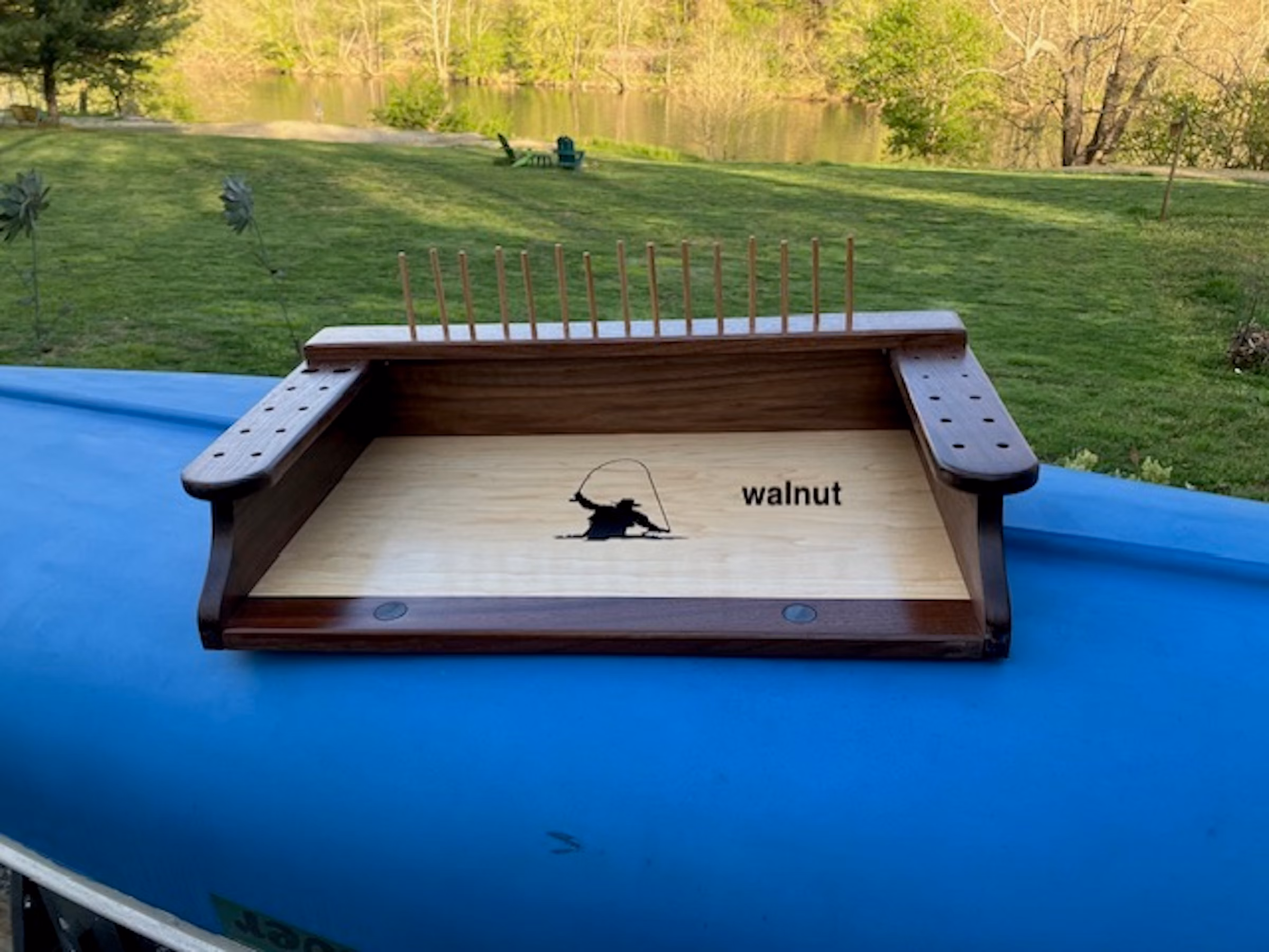 Fly Tying Workstation in Walnut - Image 3